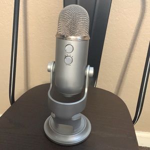 Silver Blue Yeti USB Microphone